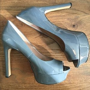 Vince Camuto Grey Leather Heels
